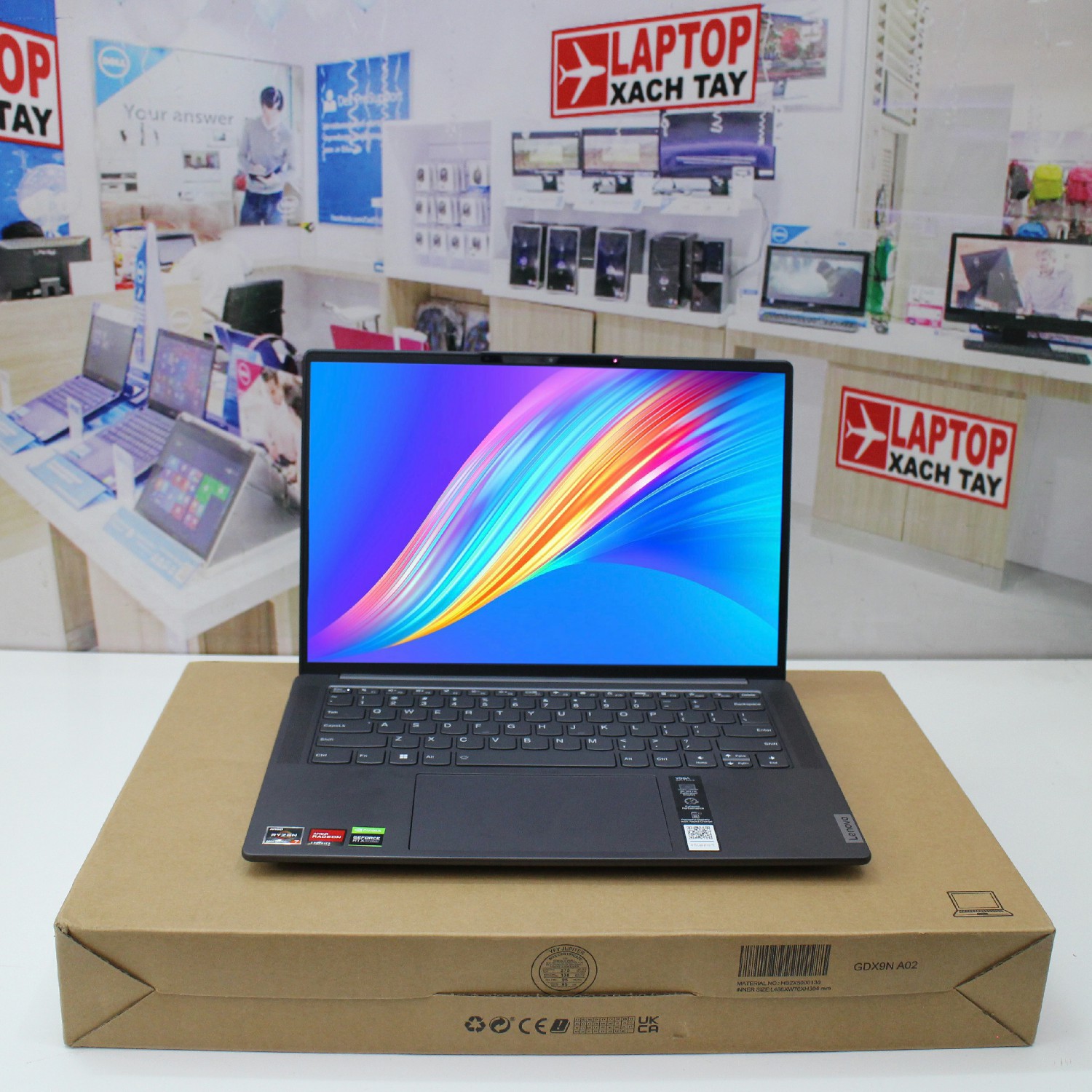 Laptop Lenovo Yoga Slim 7 Pro X 14Arh7 Amd Ryzen 7 6800Hs Ram 16Gb   1Tb Nvidia Geforce Rtx 3050 - Laptop Xách Tay Shop