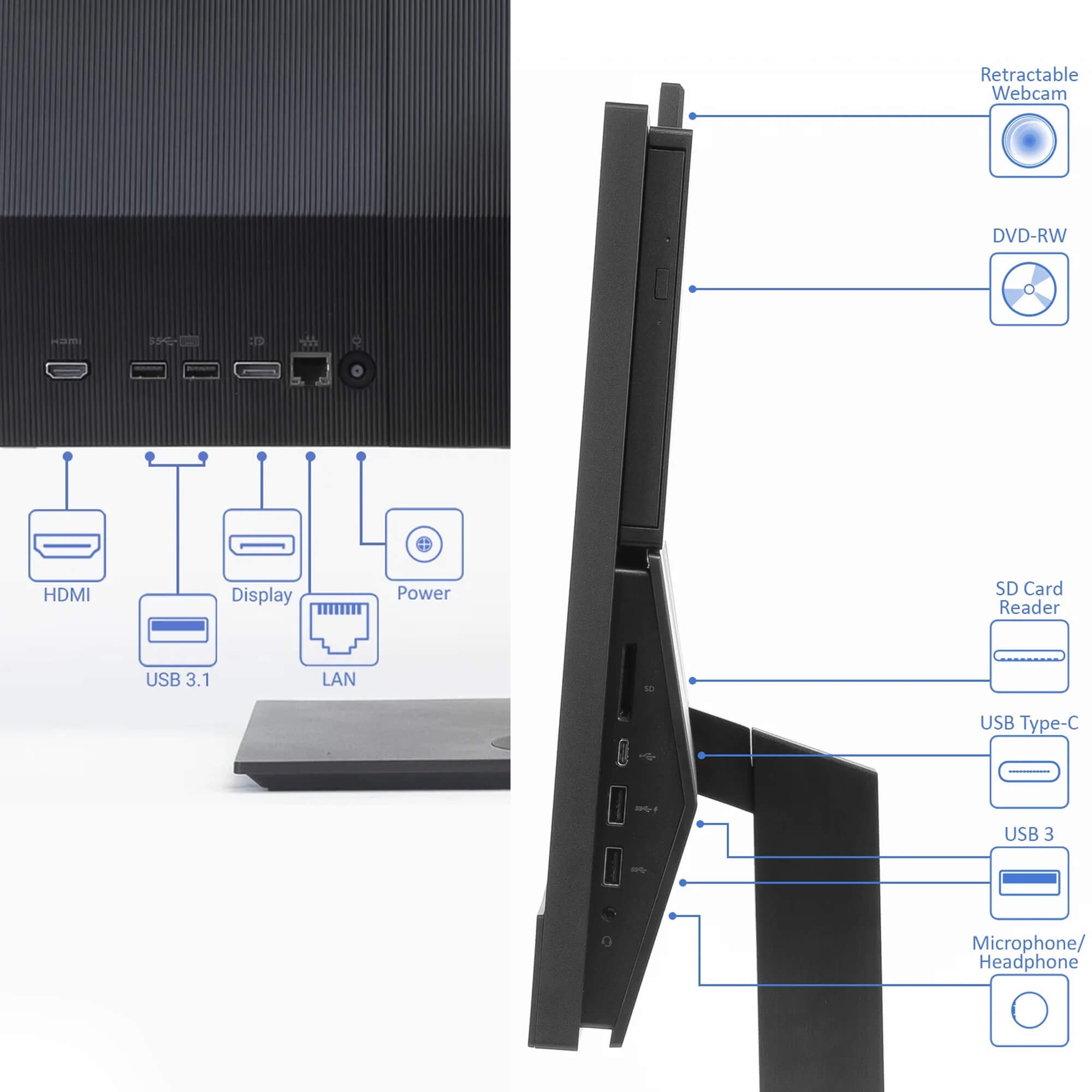 All-in-One-HP-ProOne-600-G5-port