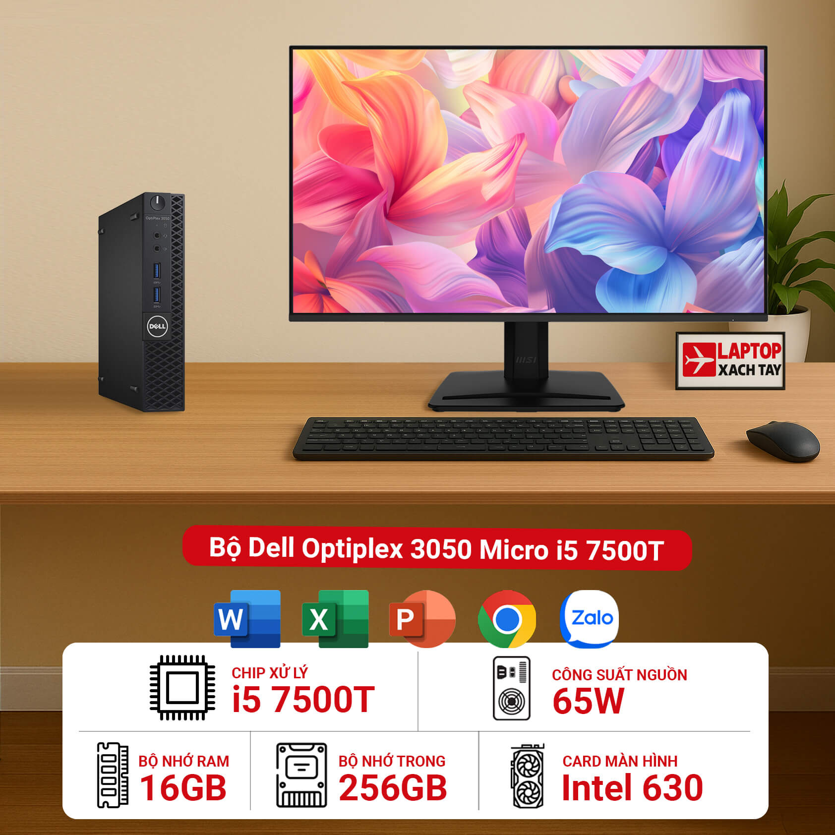 Bộ Dell Optiplex 3050 Micro i5 7500T - Avatar